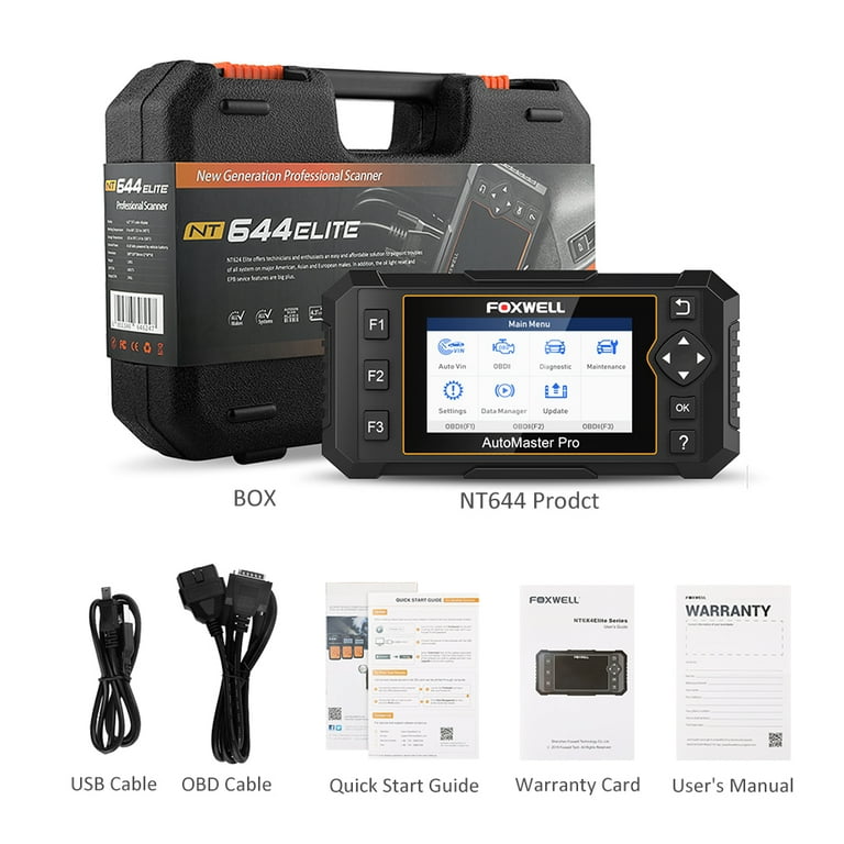 Foxwell NT644 Elite OBD2 Full System Scan Tool for Vehicle