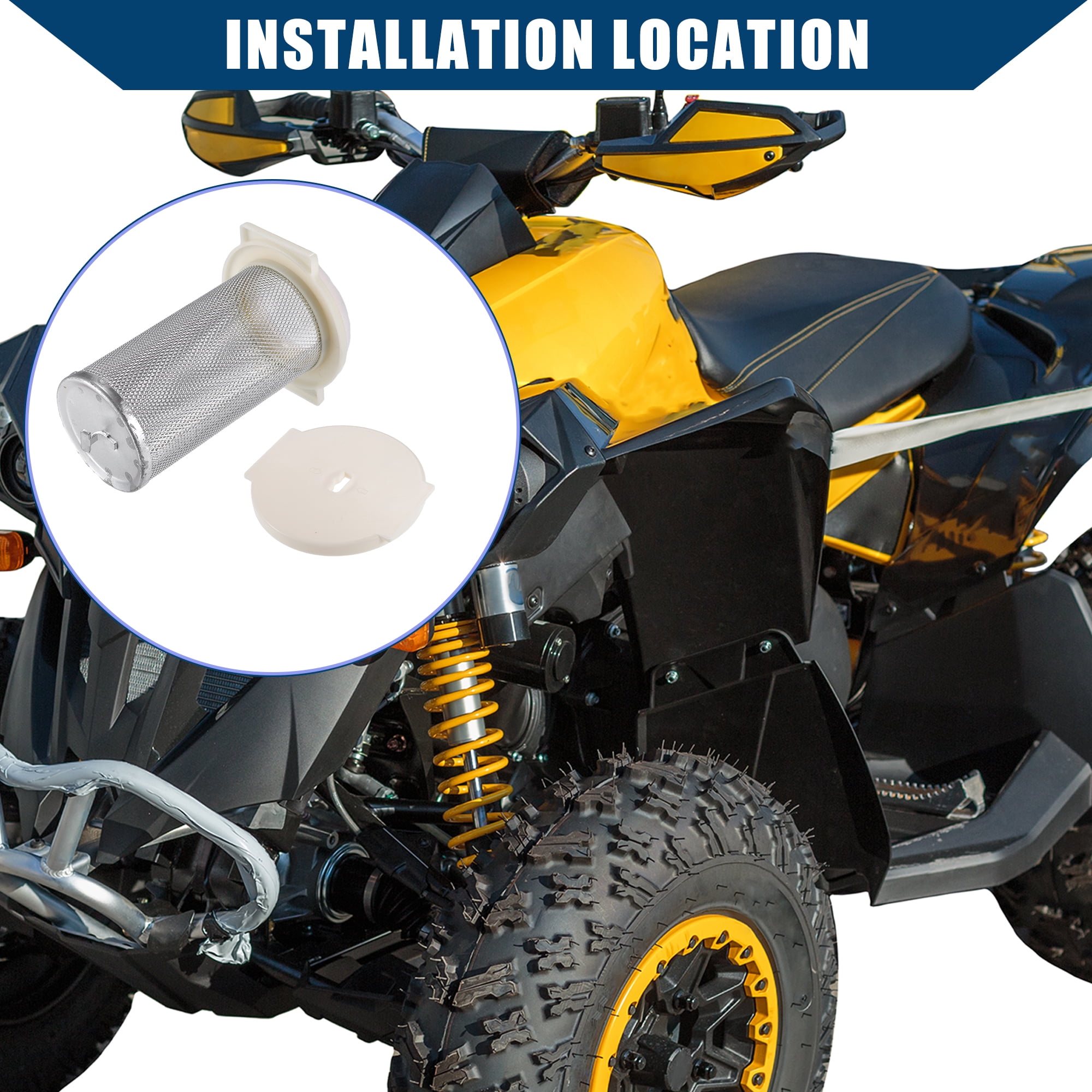 Unique Bargains Air Filter Guide End Cap for Yamaha Big Bear 350 1987-2000 Inner Plastic