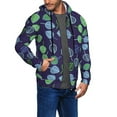 thumbnail image 3 of Zip Up Hoodies for Men - doodles leaves Long Sleeve Comfrt Men'S Fashion Hoodies & Sweatshirts, Jackets for Men Hoodies Pullover Clothing Clothes with Pouch, 3 of 5