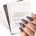 thumbnail image 1 of Soidarity 6 hojas de pegatinas autoadhesivas para uñas decoración de manicura DIY, 1 of 6