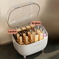 thumbnail image 4 of Yonrjhukm Dustproof Lipstick Storage Box with Lid, Transparent Cosmetic Organizer for Makeup, Lip Gloss, Perfume, and Essential Liquids, Large Capacity Tabletop Rack, 4 of 6
