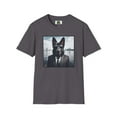 thumbnail image 4 of German Shepherd Agent Dog Single Image of Dog Unisex Softstyle T-Shirt, 4 of 11