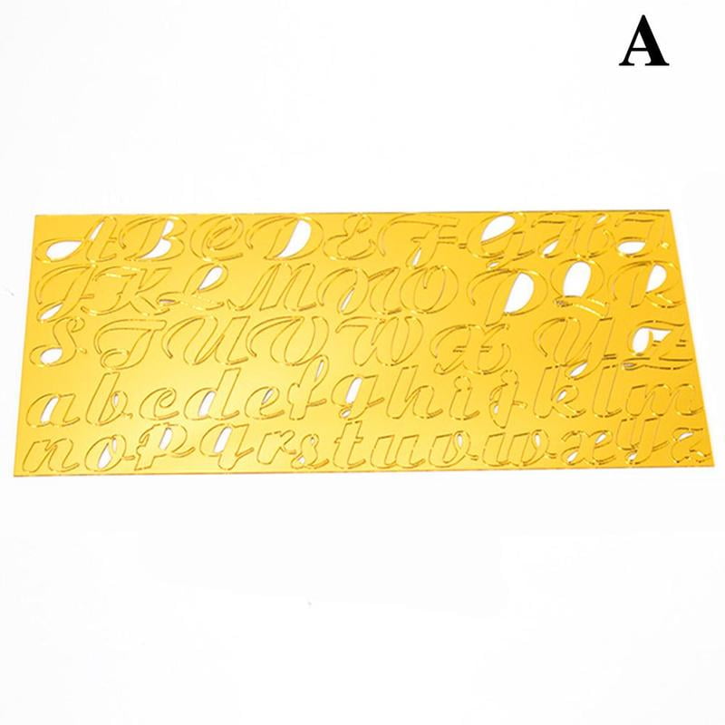 Acrylic Letter Alphabet Mold Press Cookie Cutter Diy Cake Stamp