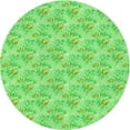 thumbnail image 1 of Ahgly Company Machine Washable Indoor Round Transitional Emerald Green Area Rugs, 5' Round, 1 of 7