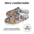 thumbnail image 6 of KLL Lilies Flowers Pattern Adult Unisex Cozy Slippers,Fuzzy Slip-on Slippers TPR Sole Slippers Comfort Plush Home Footwear for Indoor & Outdoor-11, 6 of 7