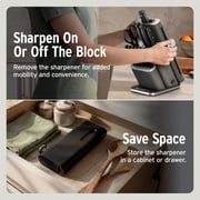 Ninja NeverDull Razor-Sharp 13-Piece Knife System with Removable Sharpener, Laser-Cut Blades, NK12013BK1, Black