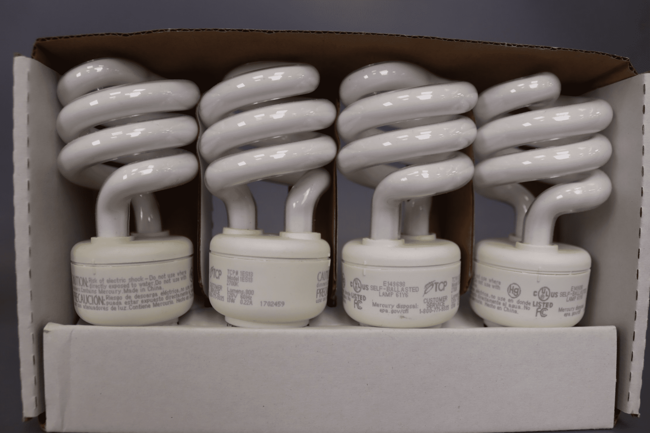 Sylvania CFL T2 Twist Light Bulb, 60W Equivalent, Efficient 13W, 850 Lumens, Medium Base, 2700K, Soft White - 8 Pack (26363)