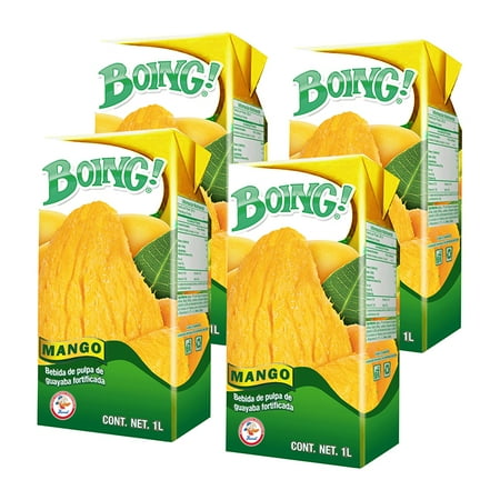 (4 pack) (4 Pack) Boing! Juice, Mango, 33.8 Fl Oz, 1 Count