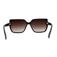 thumbnail image 4 of Womens Square Butterfly Designer Chic Sunglasses All Brown, 4 of 4