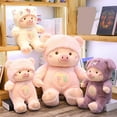 thumbnail image 4 of Funny Pig Coplay Cats Bear Doll Plush Stuffed Toy Children Birthday  Gift, 4 of 8