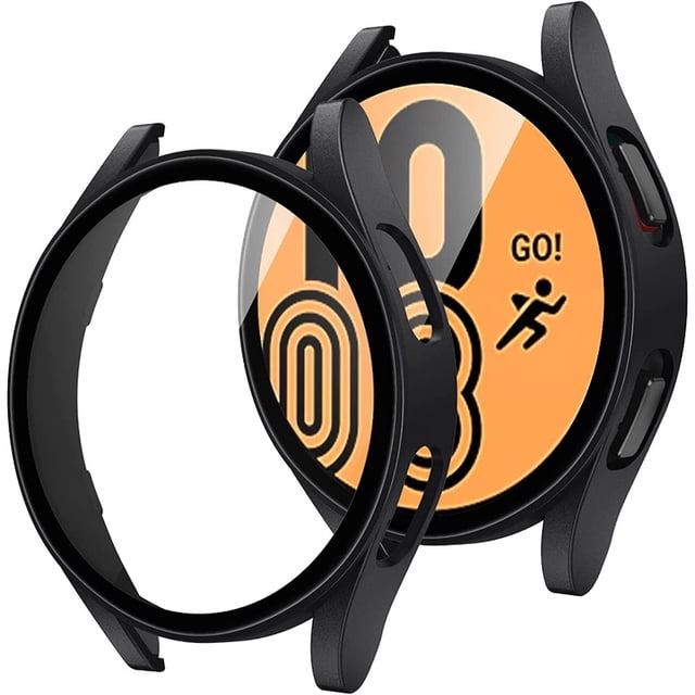 CNAGAIN Glass + Funda Para Samsung Galaxy watch 4 5 44mm 40mm Accesorio PC Todo Alrededor Anti-Caída Parachoques Cubierta watch5 protector De Pantalla