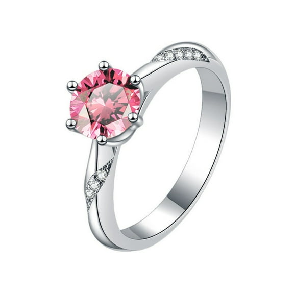 Moissanite Wedding Rings for Women 1-2ct Round Cut D Color VVS1 Diamond Rings S925 Sterling Silver Moissanite Engagement Rings with Certificate