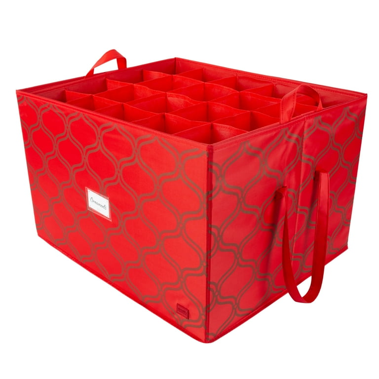 Simplify 60 Count Non Woven Ornament Storage Box - Walmart.com