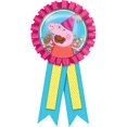 thumbnail image 2 of amscan Peppa Pig Confetti Pouch Award Ribbon, Party Favor, 1 Ct., Multi Color, 5 3/4" x 3 1/8", 2 of 2