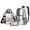 Floral Dragonfly, variant on ZUXONGSY Capybara Cherry Blossom Print 3 Piece See Through Backpack for Girls Boys, Heavy Duty Clear Bookbag Set with Mesh Side Pockets, Lunch Box & Pencil Pouch for School