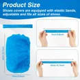 thumbnail image 2 of Cubrezapatos/fundas para botas desechables, 50 unidades por paquete, color azul., 2 of 6