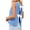 Blue, variant on Sleeveless Women Bow Tie Casual Knit Sweater Tank Tops Crop Vest
