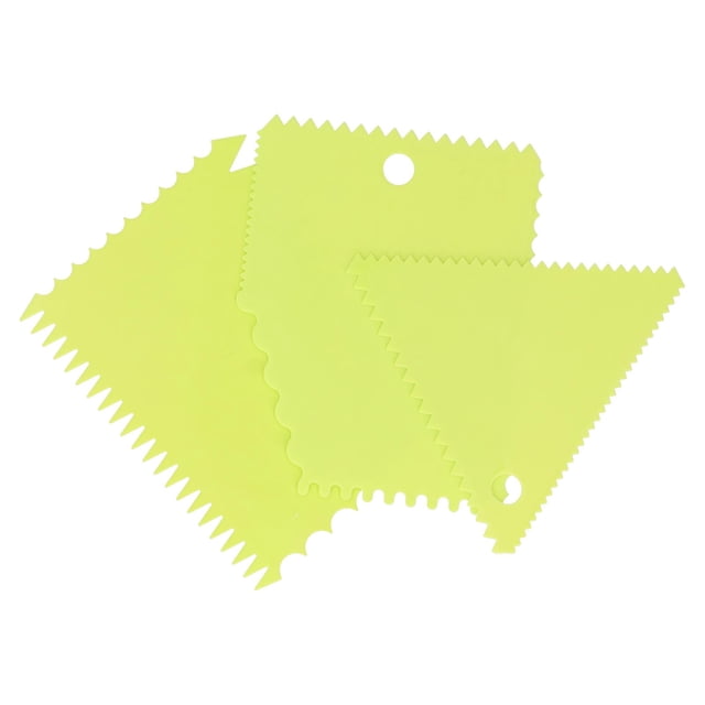 Crema más suave, 3 unids/set raspador de crema para pasteles, accesorios para hornear, espátula para pasteles elaborada por expertos Jadeshay A