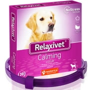 Relaxivet Calming Collar for Dogs | Improved DE-Stress Formula | Reduces Anxiety During Travel, Fireworks, Thunder, Vet Visits | Helps to Relieve Stress, Scratching, Fighting, Hiding (26 inches)