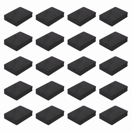 Single Sided Speaker Isolation Pads 90mmx65mmx20mm Square Black Non Slip EVA Acoustic Foam Pads Feet Anti-Vibration Base for Decks Speaker Subwoofer HiFi Sound System Pack of 32