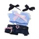 thumbnail image 3 of Ropa para muñecas de 17cm, ropa para muñecos colgantes para niños, disfraz suave, bonito vestido a la moda, uniforme, bonito traje ropa para muñecas Azul, 3 of 8