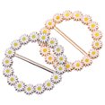 thumbnail image 4 of SHISUYAN 2pcs Pretty Silk Scarf Buckles Delicate Clothes Corner Buckles Scarf Buckles, 4 of 9