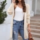 thumbnail image 1 of Pntutb moda mujer Casual manga larga otoño suéter largo abrigo cárdigan blusa tops Pntutb Pntutb-974, 1 of 7