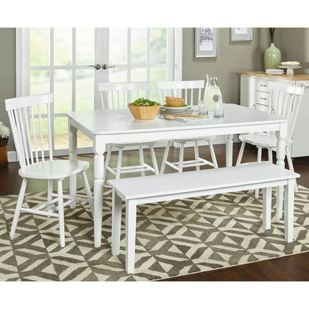 - Venice 6-Piece Dining Set with bench, Multiple Colors