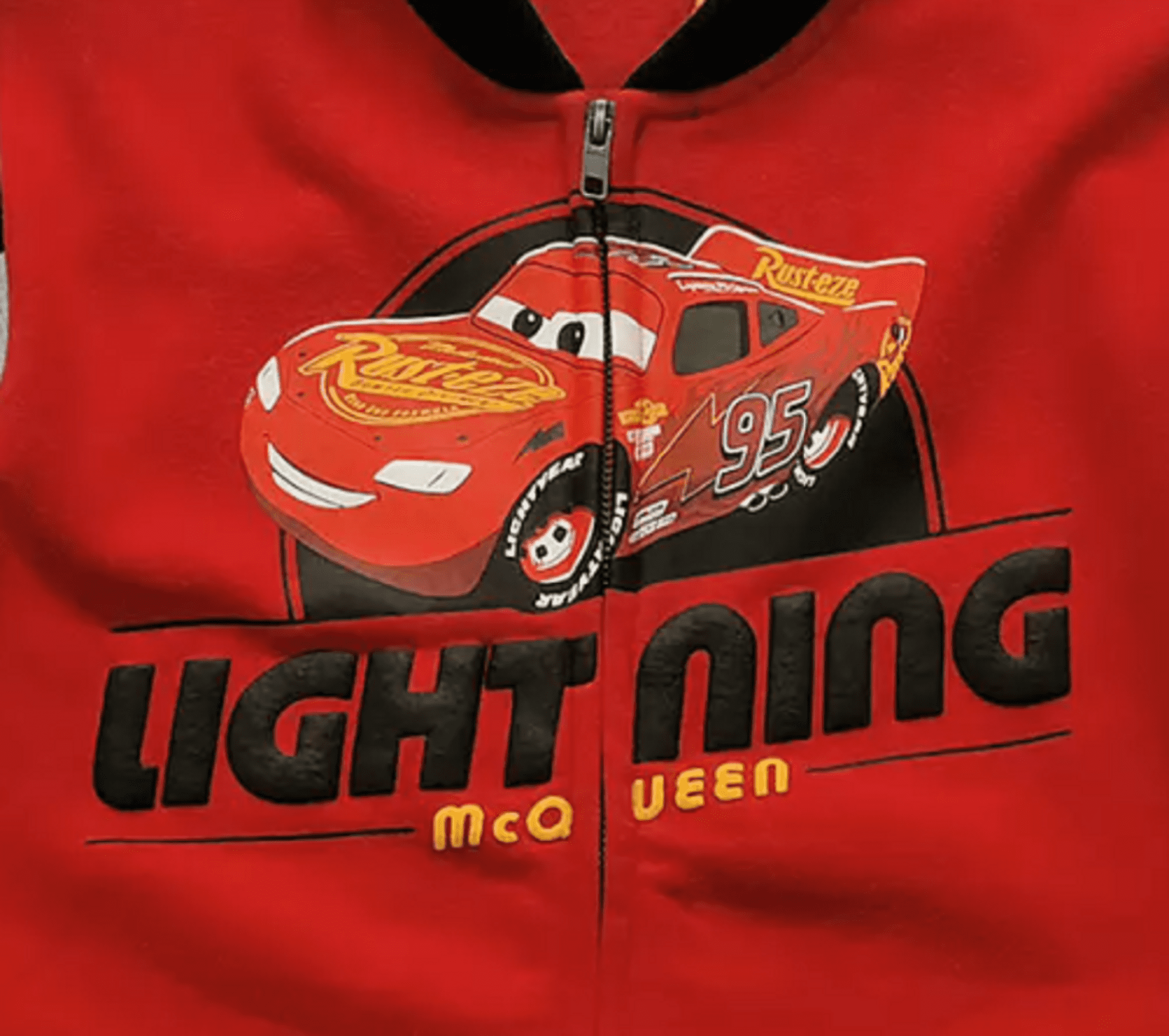 Lightning mcqueen cheap zip up hoodie