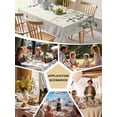 thumbnail image 5 of Sage Green Table Cloth, Waterproof Tablecloth for Rectangle Tables, Eucalyptus Leaves Reusable Washable Fabric Table Cover for Restaurant Kitchen Dining Tables 52"x70" Summer Botanical Watercolor, 5 of 9