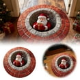 thumbnail image 2 of Christmas 3D Rug - Optical Illusion Area Rugs for Bedroom Living Room Indoor Christmas Decorations Xmas Santa Claus Entryway Rug Round Door Mat Holiday Indoor Entrance Small Rugs, 2 of 5