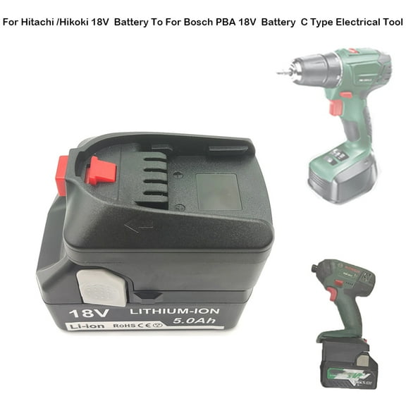 For Hitachi /Hikoki 18V Li-ion Battery Adapter To For Bos_*ch PBA 18V Li-ion Battery To For Bos_*ch C Type Electrical Tool