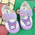 thumbnail image 2 of Sanrioed My Melody Cinnamoroll Kuromi-zapatos de lona con lazo de felpa para niños, zapatillas Kawaii cómodas de suela suave, informales, lindas, 2 of 3