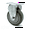Rigid - No Brake - Gray, variant on 5 Inch Gray Polyurethane Swivel Top Plate Caster Set 2 Lock Brakes 2 Rigid SCC