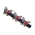 thumbnail image 2 of Fiudx Horquilla de Acrílico con Brillantes Diamantes de Imitación, Elegante Accesorio para El Flequillo, Elegante Pinza Lateral para Un Cambio de Imagen Rápido, Perfecta para Fiestas, Bodas y Moda Di, 2 of 3