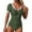 Glisme678-Army Green, variant on One Piece Swimsuit Women Bathing Suits With Sleeves Color Bathing For Beach Pool Softness Beachwear Army Green