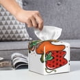 thumbnail image 6 of Gukieu It'S Fall Y'All Print Leather Tissue Box, PVC Waterproof Velcro Opening and Closing Square Tissue Box Holder, Suitable for Home and Office Decoration, 6 of 7