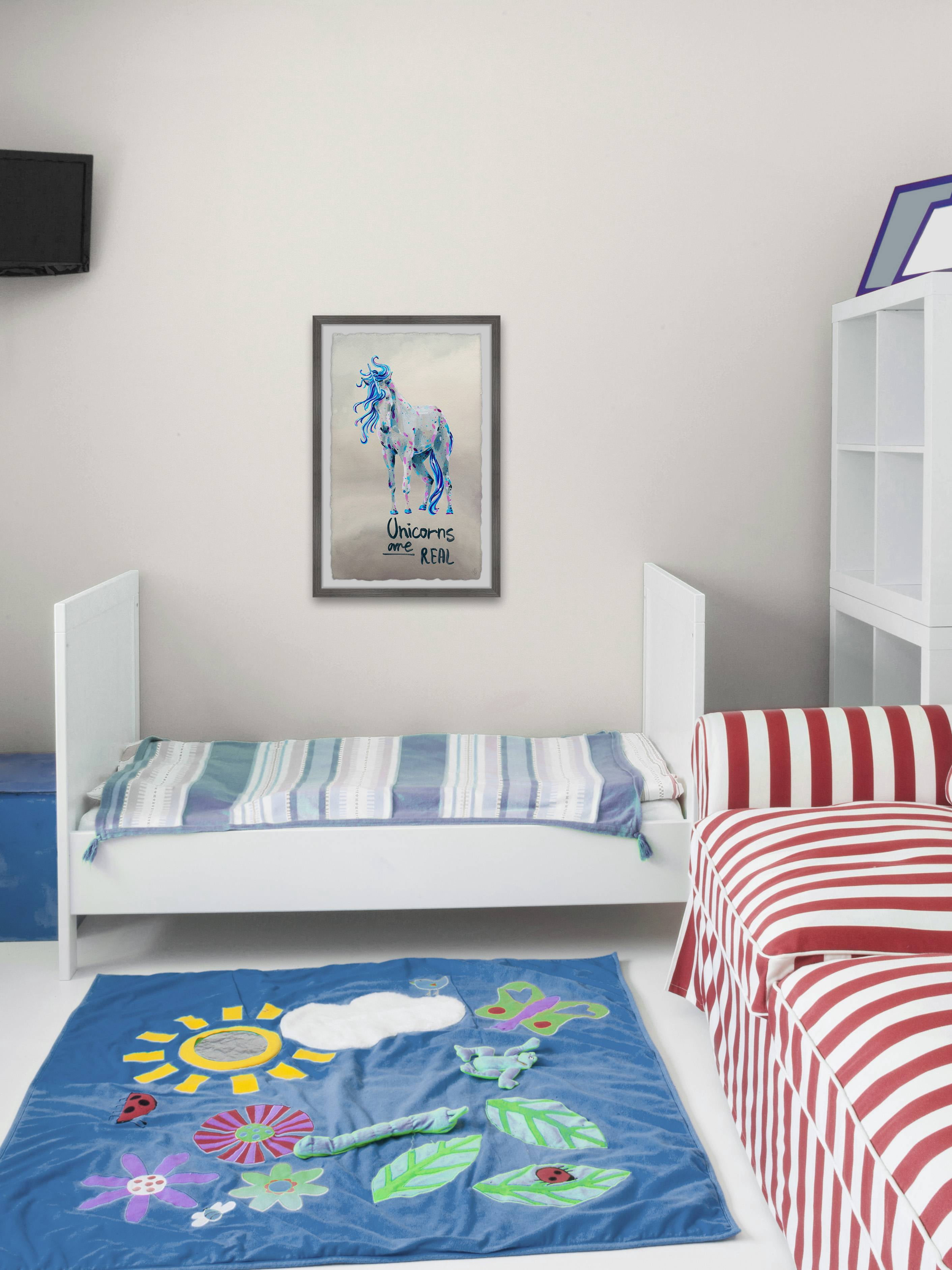 Marmont Hill Magical Unicorns Are Real Framed Wall Art