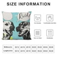 thumbnail image 5 of Qinduosi Dogs Throw Pillow Covers Dog Friendship Pillow Cover Black and White Pillowcover Soft Double Side Print Sofa Linen Square Throw Pillowcovers " inch for Living Room Bedroom Car Decor, 5 of 5