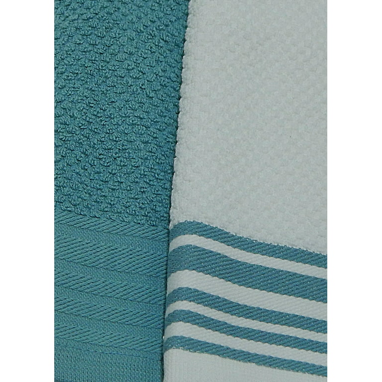Mainstays 6-Piece Bar Mop Kitchen Towel Set, Solid Grey 