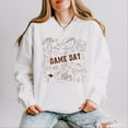thumbnail image 6 of Football Game Day Collage - Womens Lightweight Garment Dyed Sweatshirt, 6 of 8