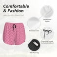 thumbnail image 4 of Balery Fish Scales Pantalones cortos deportivos para mujer con forro y dos bolsillos, elásticos, para entrenamiento, gimnasio, yoga-X-Large, 4 of 7