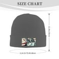 thumbnail image 3 of XMXT Winter Casual Beanie Hats for Men Women, American Lady Statue Vintage Print Unisex Adult Cap Warm Daily Knit Hat Skull Caps, Deep Heather, 3 of 9