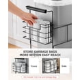 thumbnail image 2 of Pull Out Trash Can Under Cabinet, Under Sink Trash Can Kit for 7.5-10 Gallon with Garbage Bag Holder, Heavy Duty Steel Frame, Holds Up to 125 lb, Easy to Install (Bin Not Included), 2 of 9