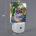 thumbnail image 2 of Salouo Colorful Tire Tunnel Park for Night Lights Plug into Wall 1 Pack, 0.5W Plug in Night Light with Dusk-to-Dawn Light Sensor LED Nightlight for Bathroom, Adult, Hallway-US, 2 of 7