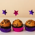 thumbnail image 5 of Uxcell 100 Count Purple Foil Muffins Cupcake Liners Standard Size Baking Cups, 5 of 6