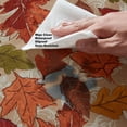thumbnail image 3 of Newbridge Thanksgiving Leaves are Falling Rectangle Vinyl Tablecloth with Flannel Backing, 60 x 84 Inch, Autumn and Fall Season Contemporary Leaf Print Waterproof Dining Table Cover, 3 of 7
