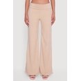 thumbnail image 3 of Women's Brushed Ribbed Knit Fold Over Flare Pants, 3 of 4