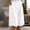 White, variant on SEMPAI Bermuda Shorts for Women Knee Length Casual Summer Elastic Waist Loose Fit Cotton Linen Lounge Shorts with Pockets