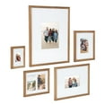 thumbnail image 2 of Kate and Laurel Gallery Transitional Frame Set, Set of 5, Rustic Brown, Sophisticated Picture Frame Collage With Multiple Sizes Included, 2 of 7